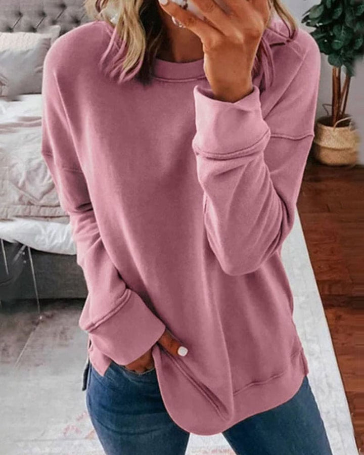 Elizabeth - Effortless Style with Solid Color Sweater