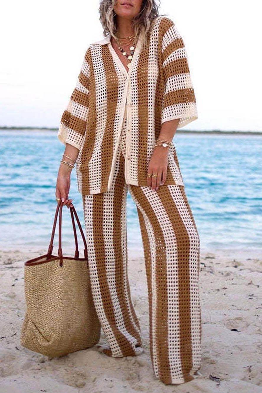 Amelia - Striped Set Elegant & Comfortable