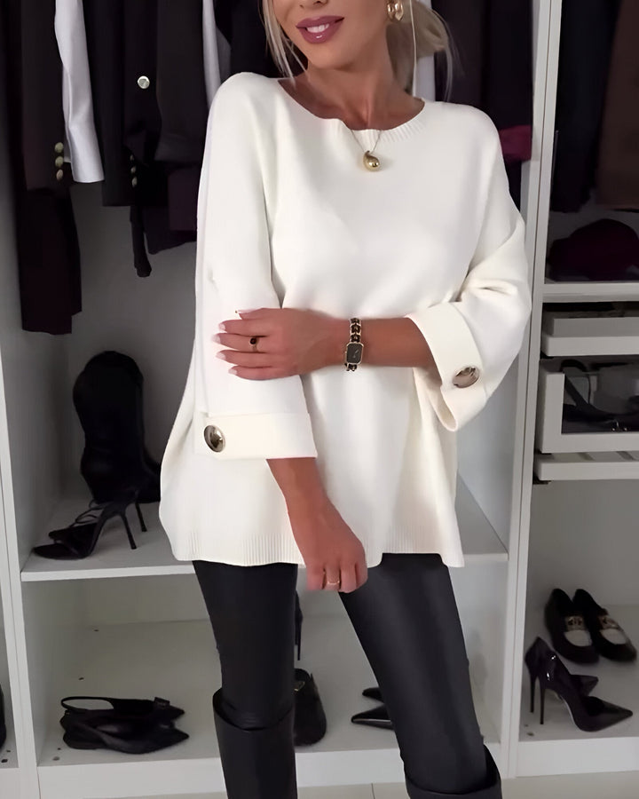 Lucie™ | Soft Button Sweater