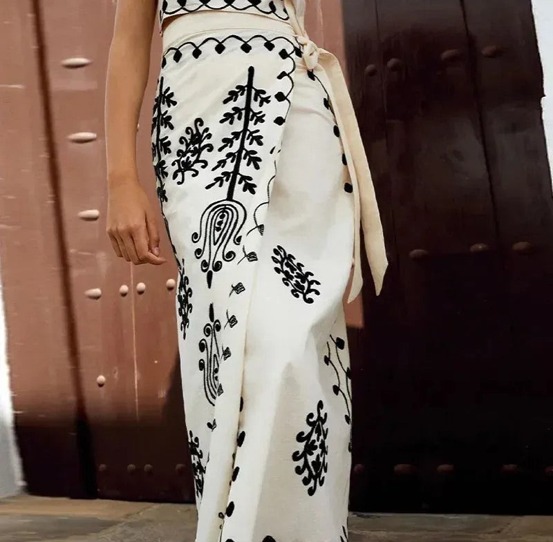 Camilla™ | Printed Set, Top and Skirt