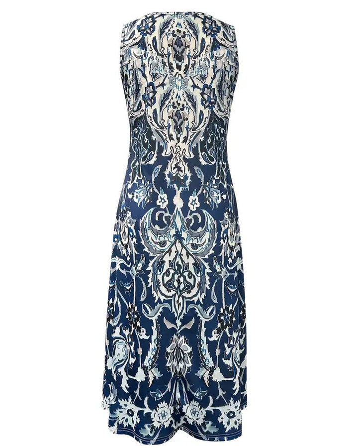 Sleeveless Trendy Printed Vacation Dress