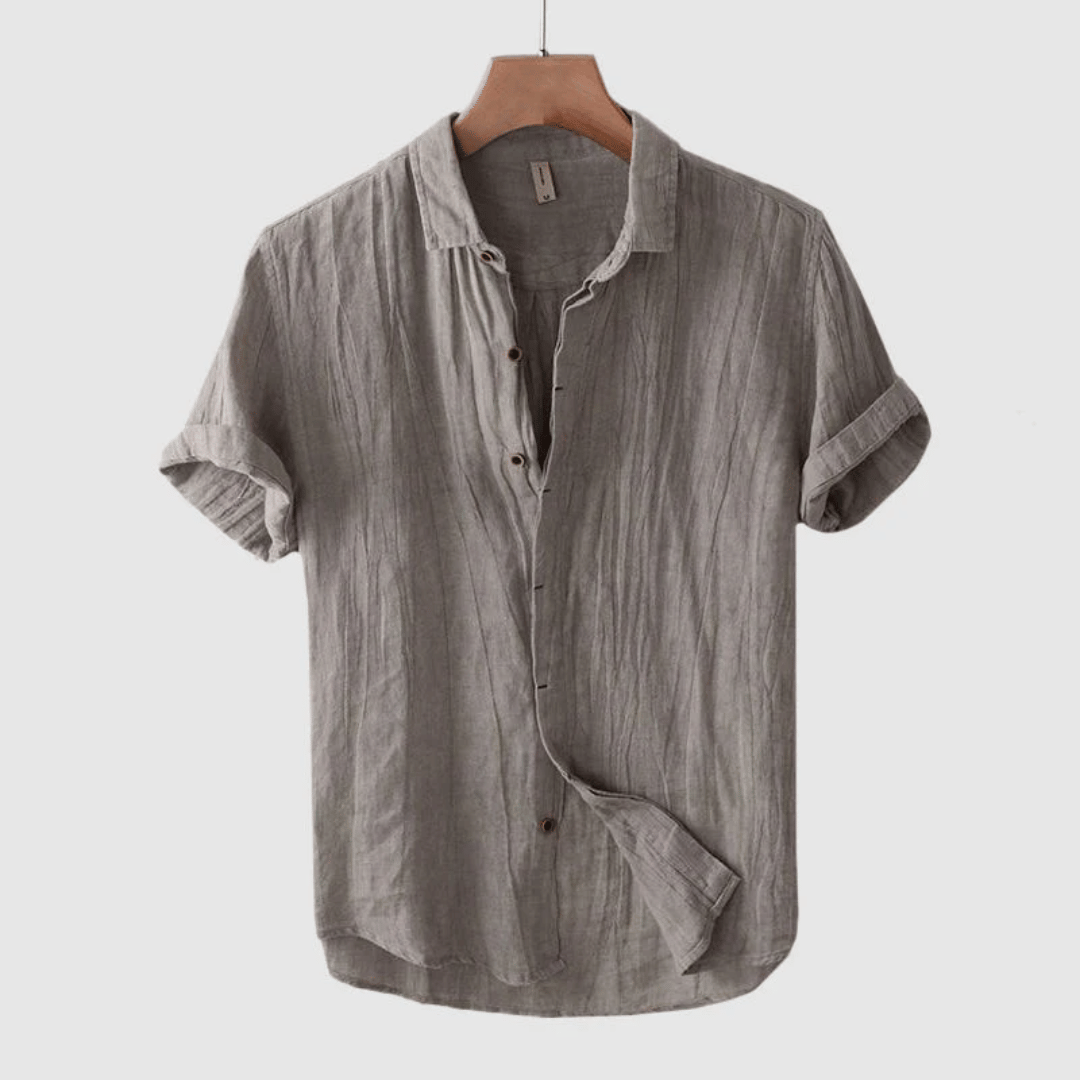 Einar | Short-Sleeve Linen Shirt