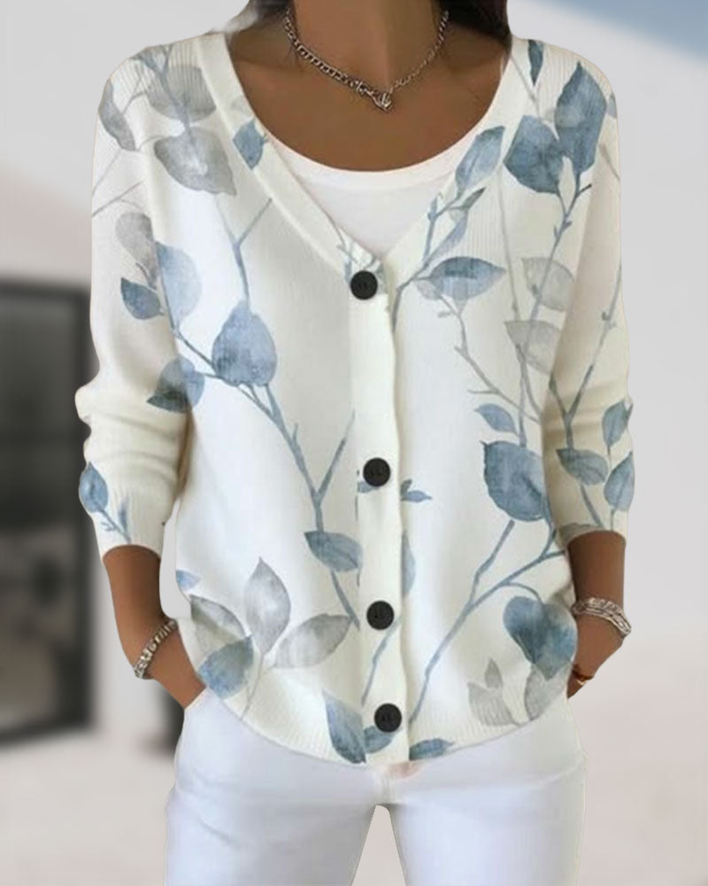Cardigan with Botanical Inspiration Ambiance