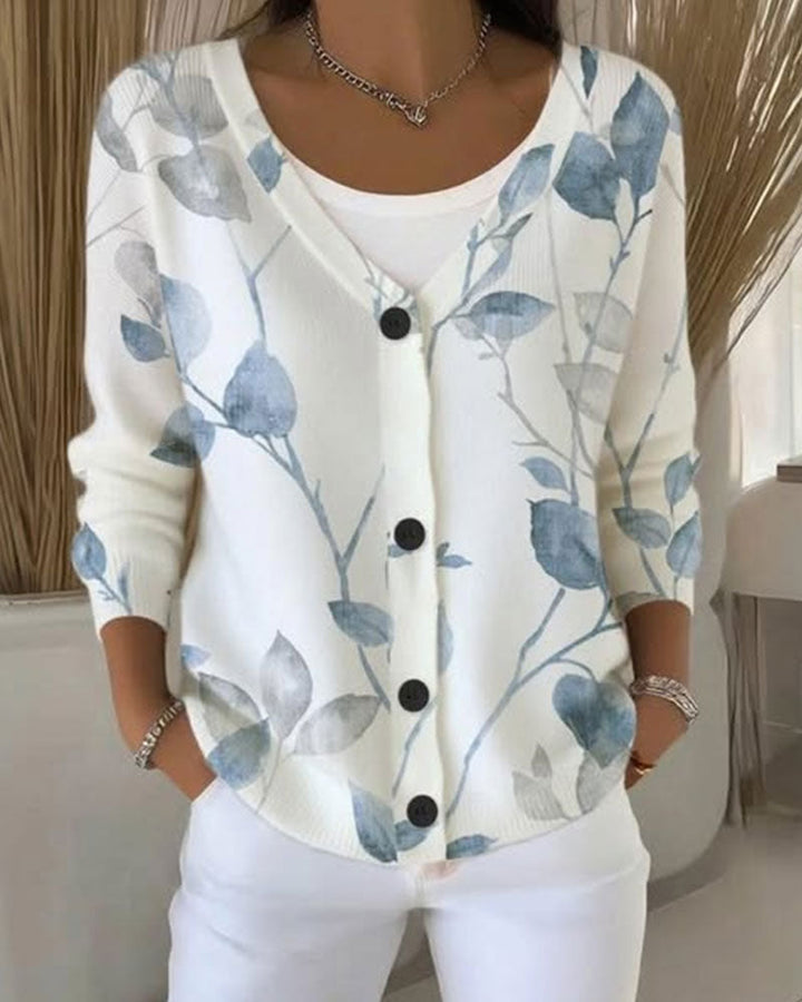 Cardigan with Botanical Inspiration Ambiance