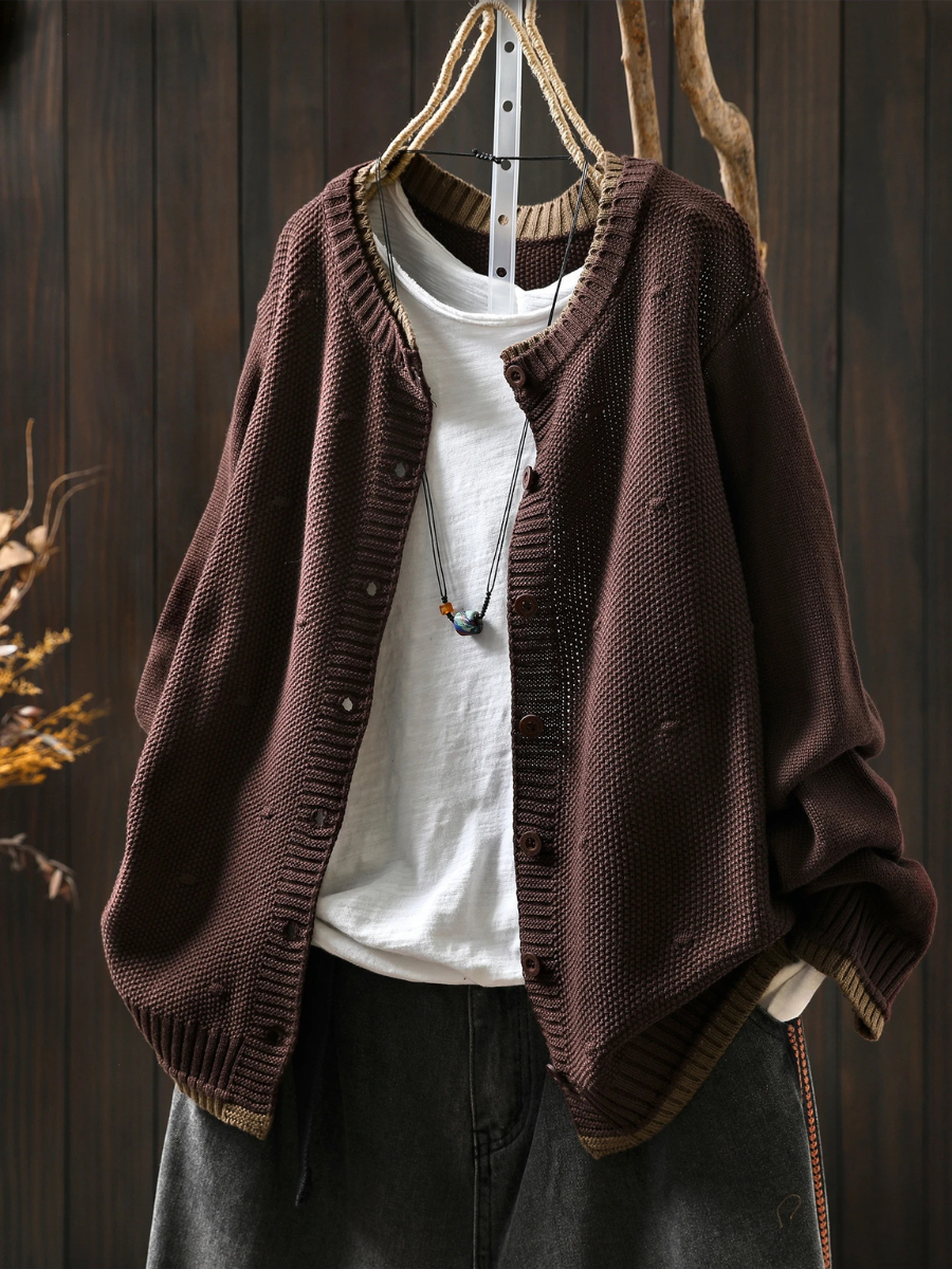 THE ISOLDE - TEXTURED CARDIGAN