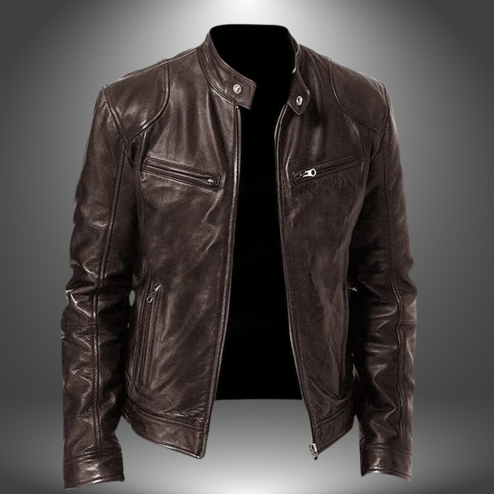 Eric | Sleek Zipper Moto Jacket