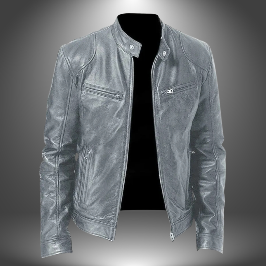 Eric | Sleek Zipper Moto Jacket
