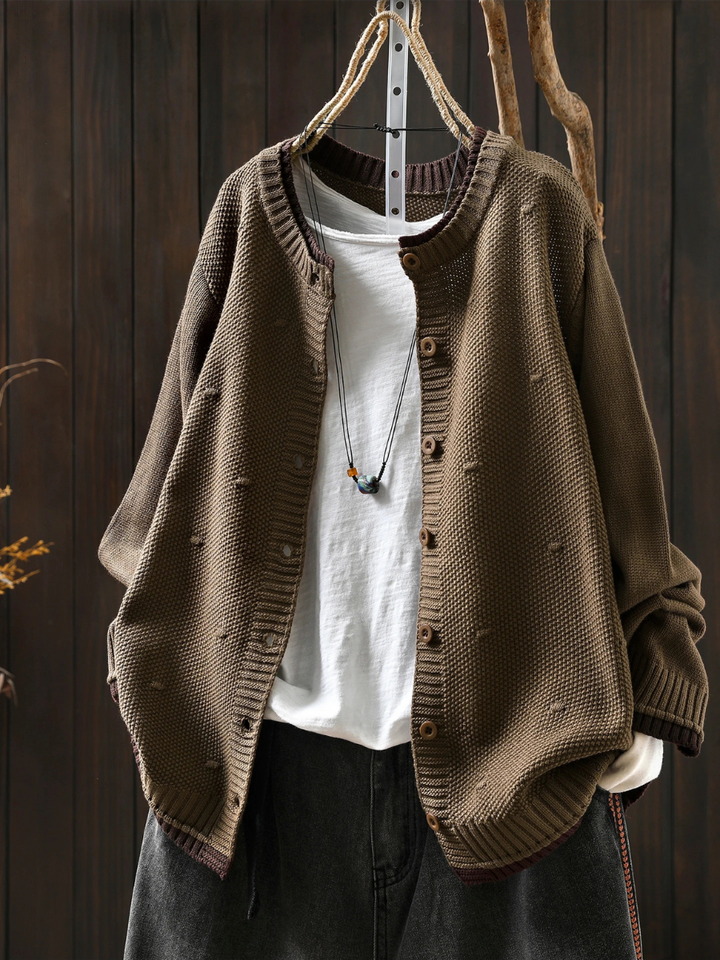 THE ISOLDE - TEXTURED CARDIGAN