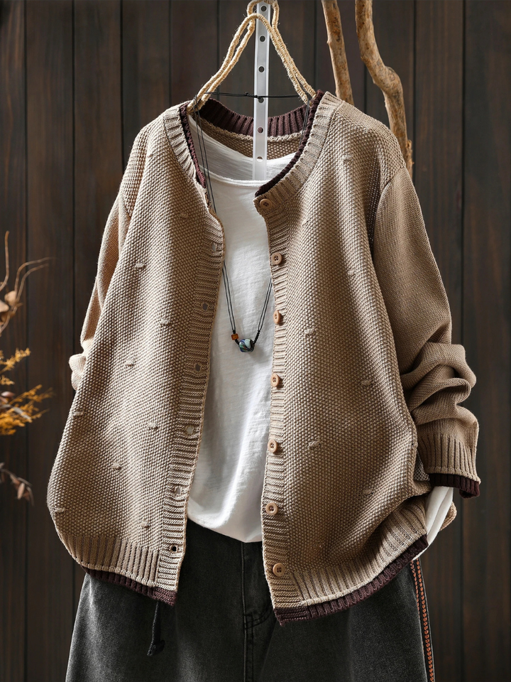 THE ISOLDE - TEXTURED CARDIGAN