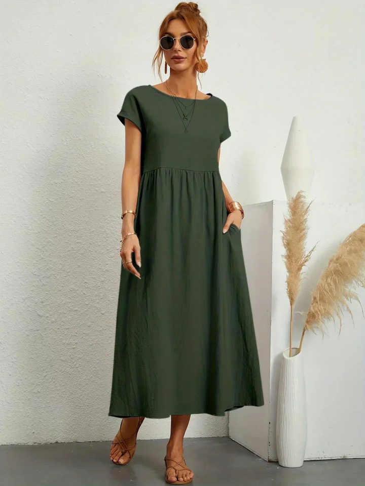 Jessica™ | Elegant Round Neck Dress
