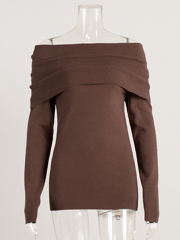 Erica - Off-Shoulder Elegance Sweater