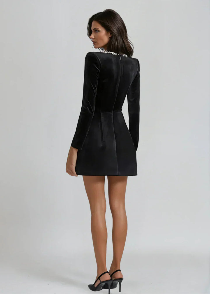 Peyton | Velvet Mini Dress