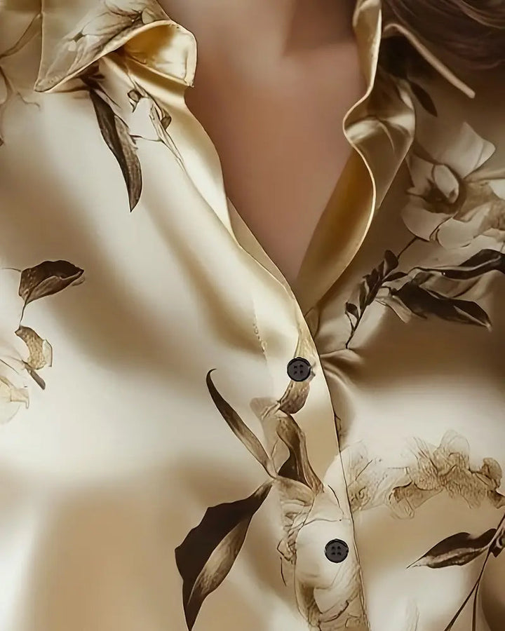 Retro Floral Print Shirt