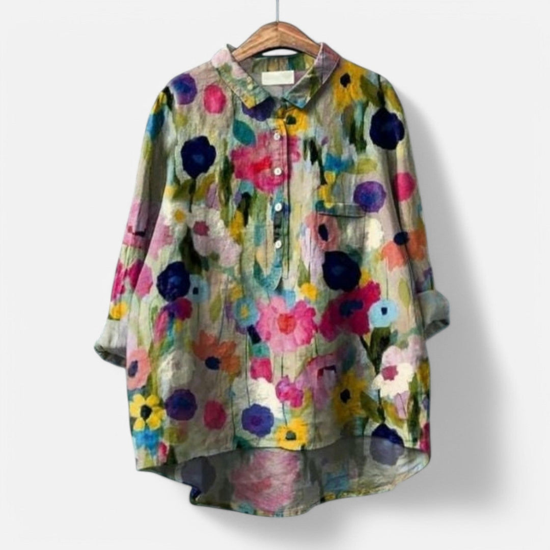 Kiara™ | Stylish Loose Fit Floral Blouse