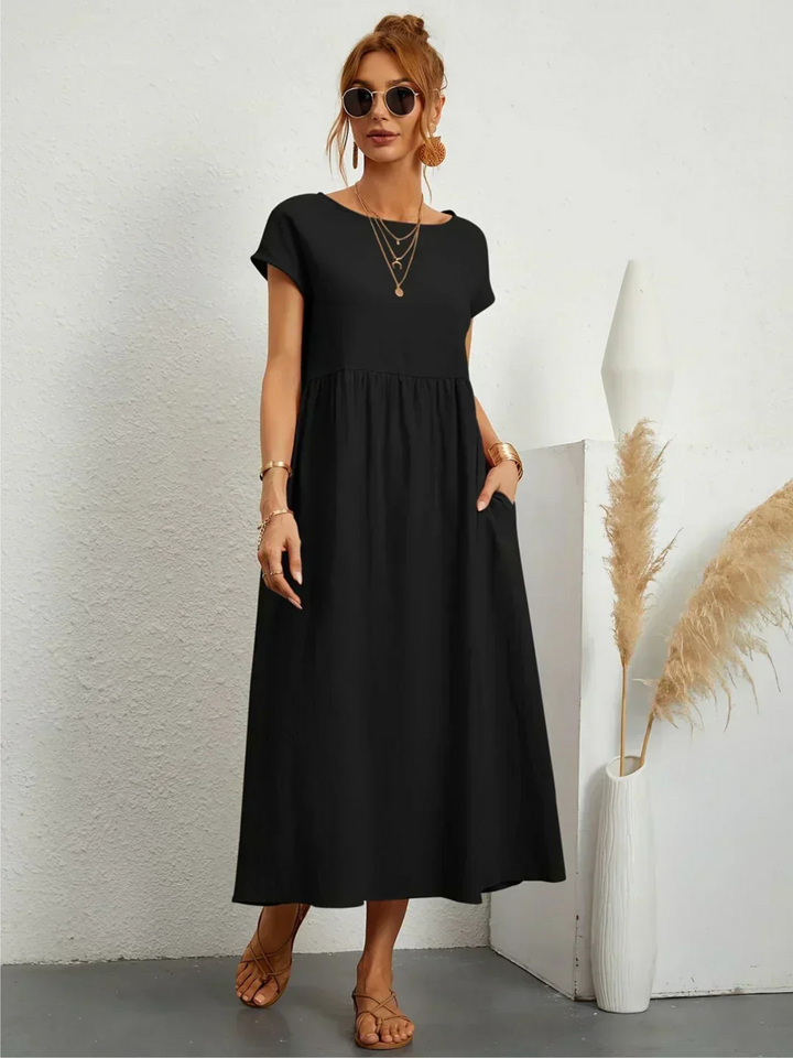 Jessica™ | Elegant Round Neck Dress