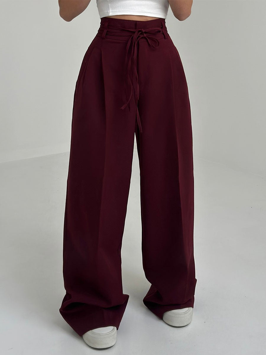 Josephine - High-Waisted Trousers with Wide Legs