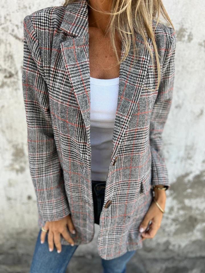 Flaire™ | Checkered Winter Blazer