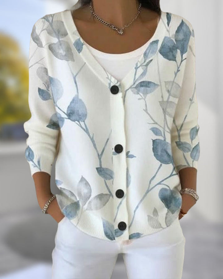 Cardigan with Botanical Inspiration Ambiance