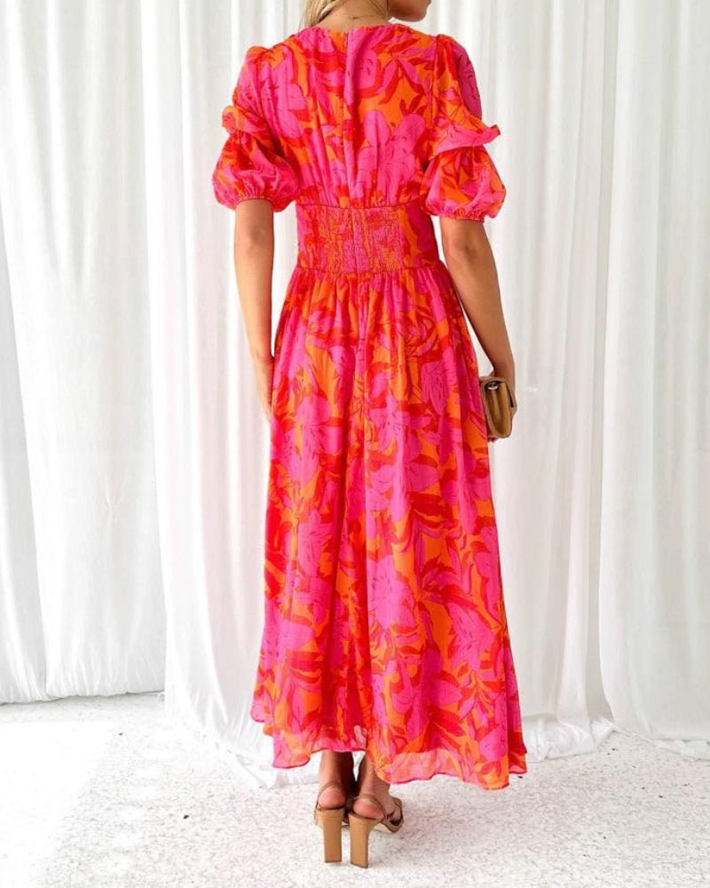 Lavinia | Stylish Floral Print Maxi Dress