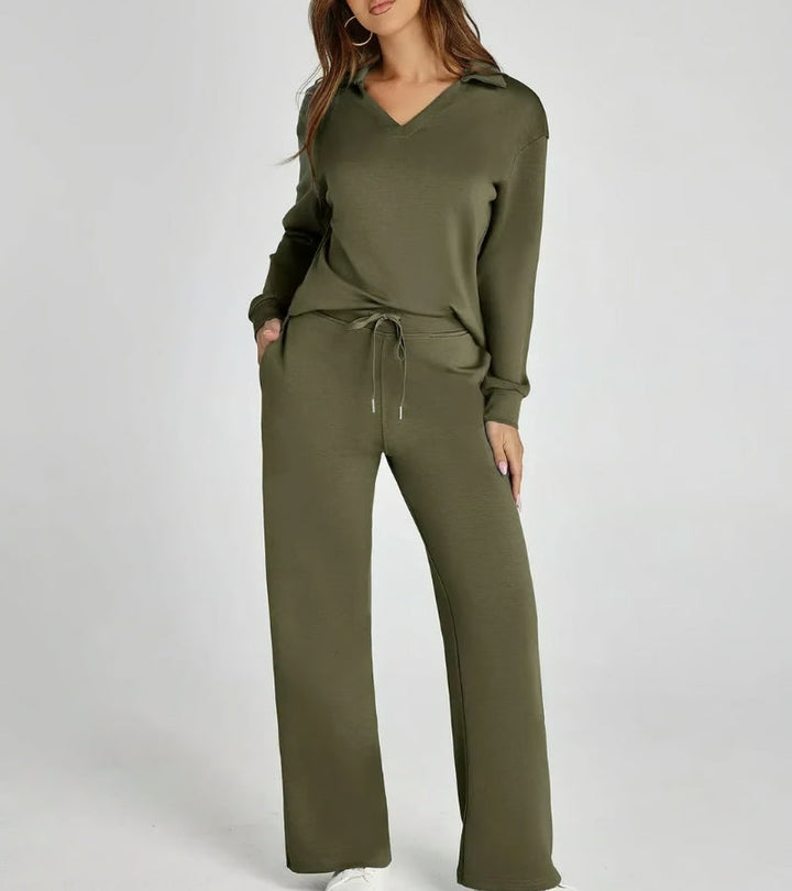 Alivia | Two-Piece Set with Flared Pants
