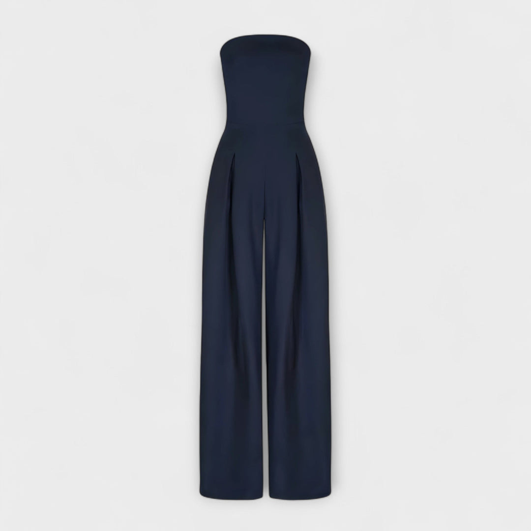 Amelie | Stylish Strapless Wide-Leg Jumpsuit