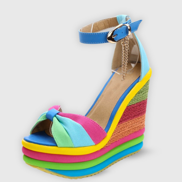 Monica | Stylish Colorful Summer Wedge Sandals