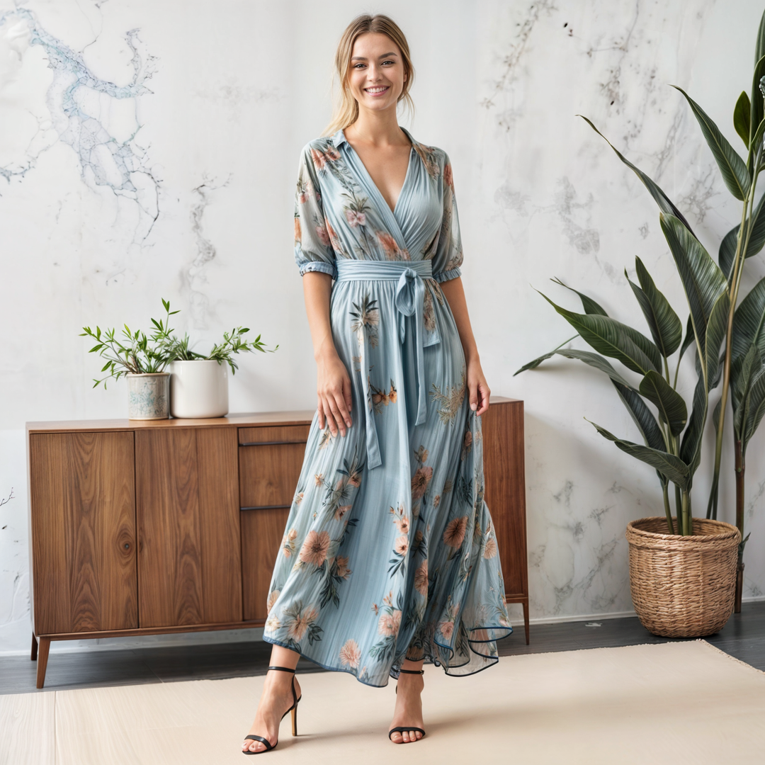 Eliza | Elegant Summer Wrap Dress