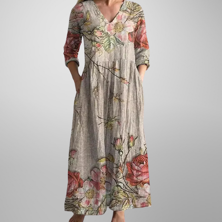 Fiona | Comfortable Summer Floral Dress