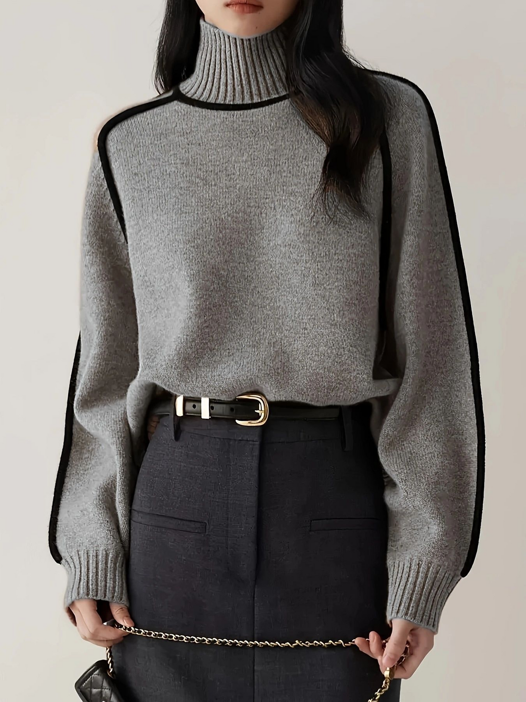 KAELIRYN – SOFT CASHMERE-LIKE TURTLENECK SWEATER