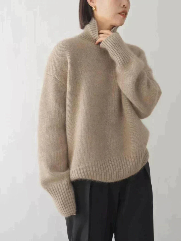 ORLYNITHRA – HIGH NECK CASHMERE SWEATER