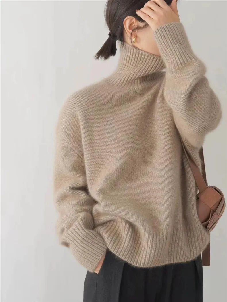 LINEA - High Collar Sweater
