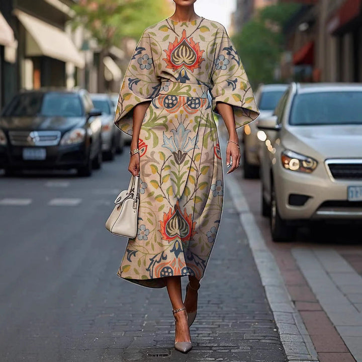 Melody | Elegant Floral Midi Dress