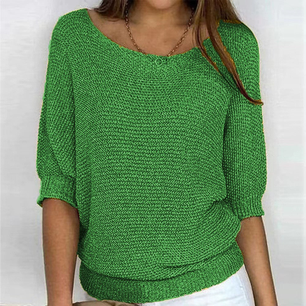 Relaxed Ribbed Knit Lounge Top