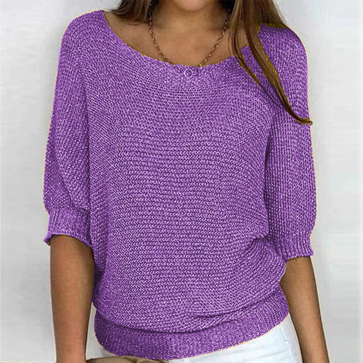 Relaxed Ribbed Knit Lounge Top