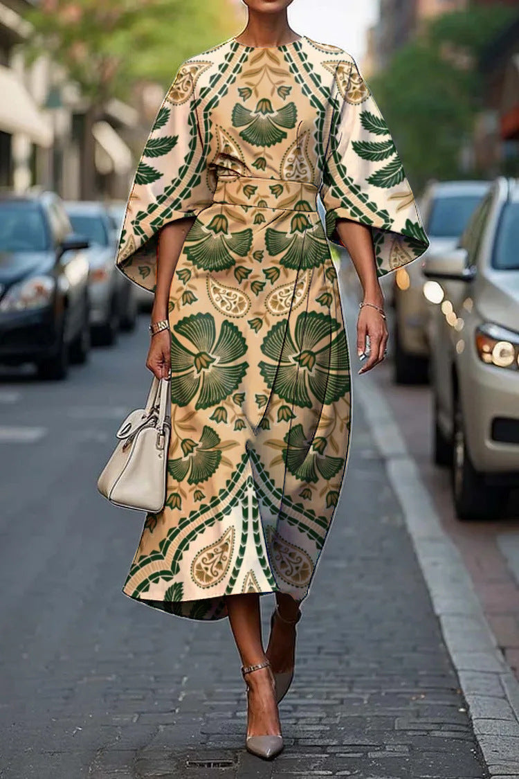 Melody | Elegant Floral Midi Dress