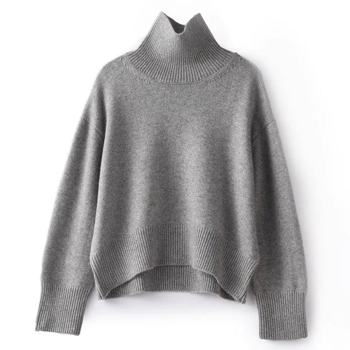 Elena - Pure Cashmere Turtleneck Sweater