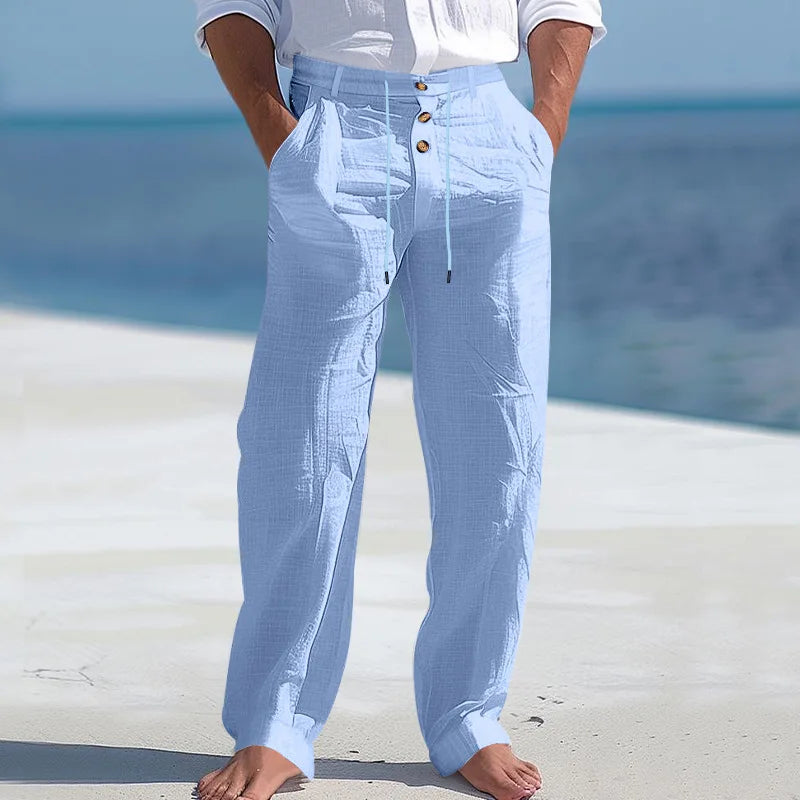 Emile | Summer Button Waist Trousers