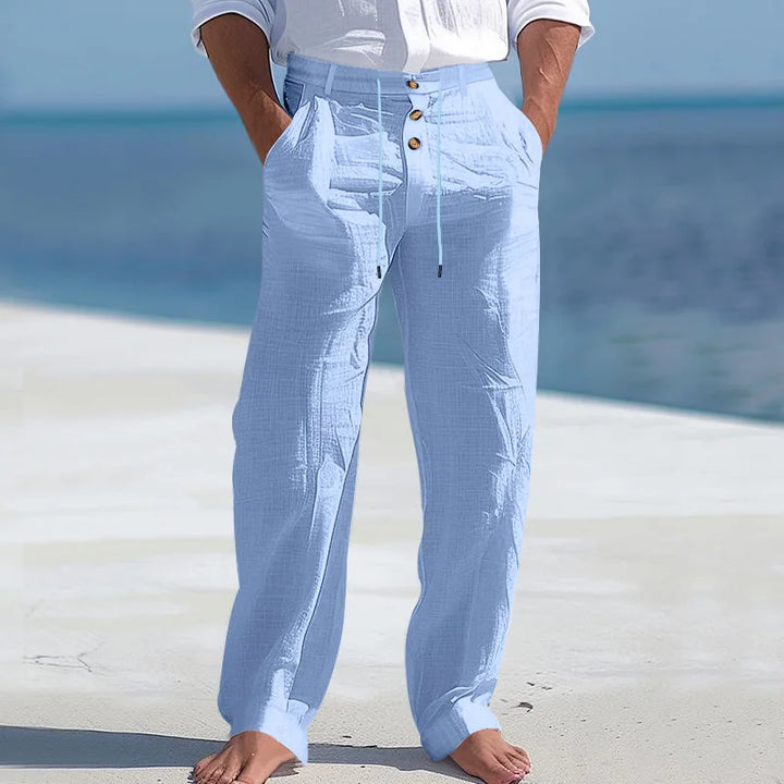 Emile | Summer Button Waist Trousers