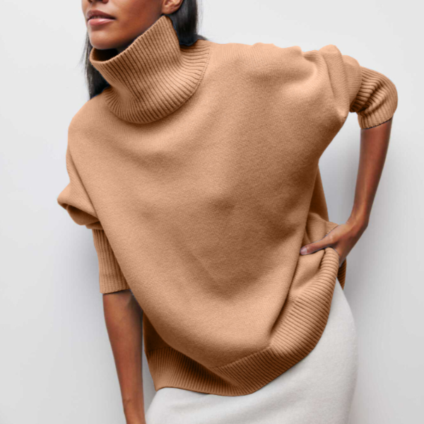 Tracey  - Oversized Turtleneck Sweater