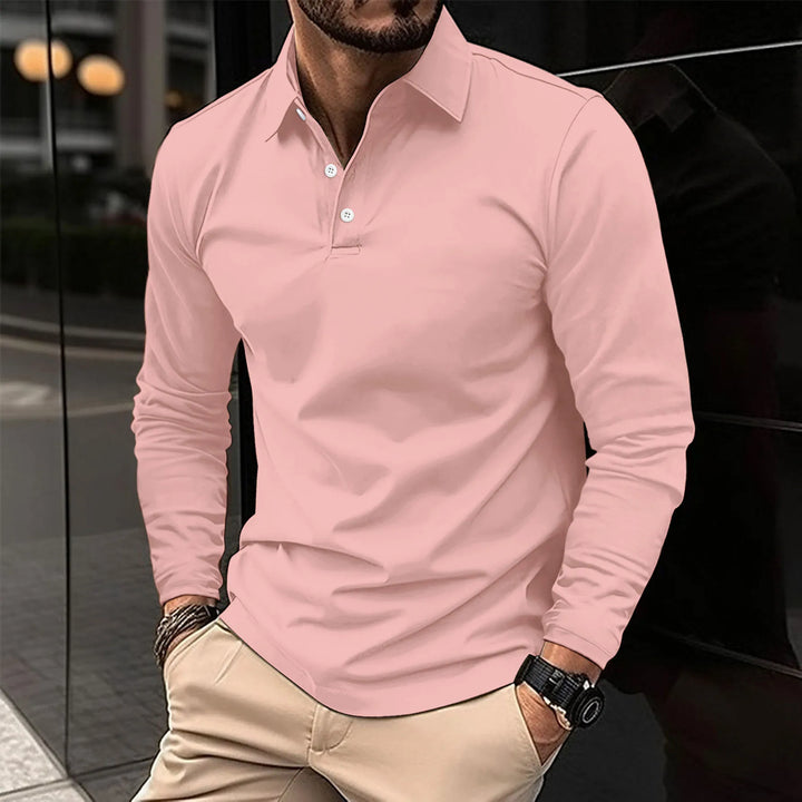 EZRA – RELAXED LONG-SLEEVE POLO