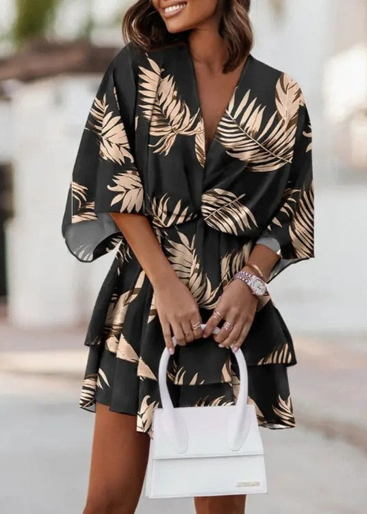 Carmen | Vibrant Colorful Ruffle Dress