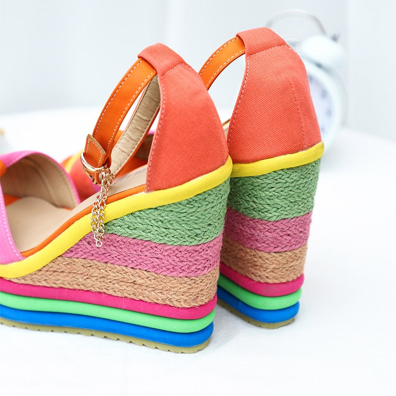 Monica | Stylish Colorful Summer Wedge Sandals