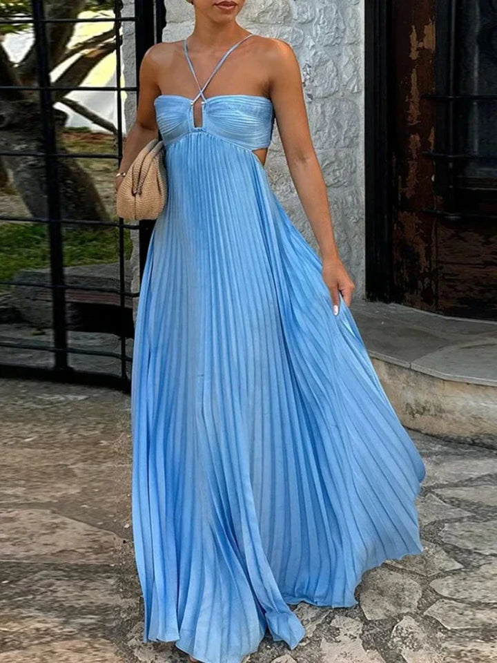 Nina | Stylish Pleated Maxi Dress