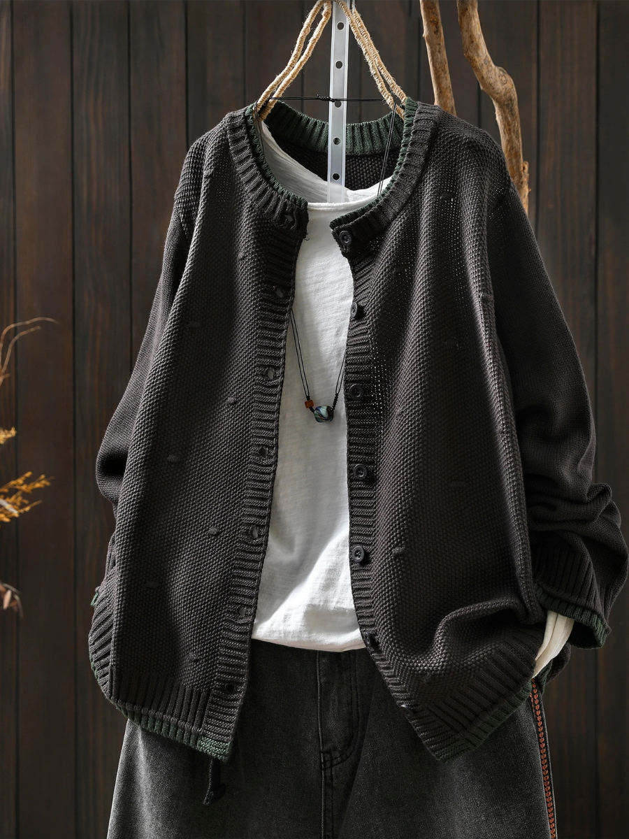 THE ISOLDE - TEXTURED CARDIGAN