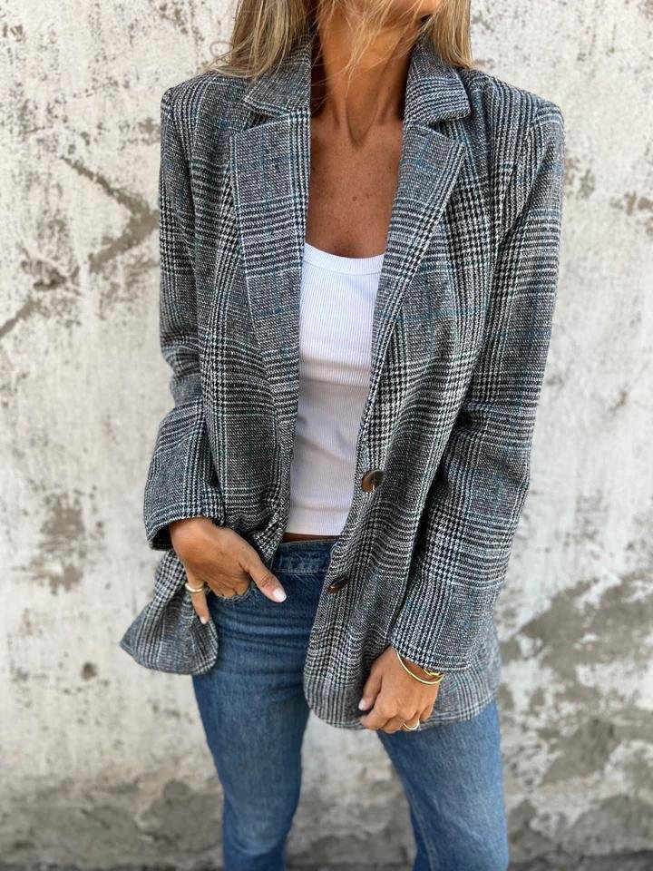 Flaire™ | Checkered Winter Blazer