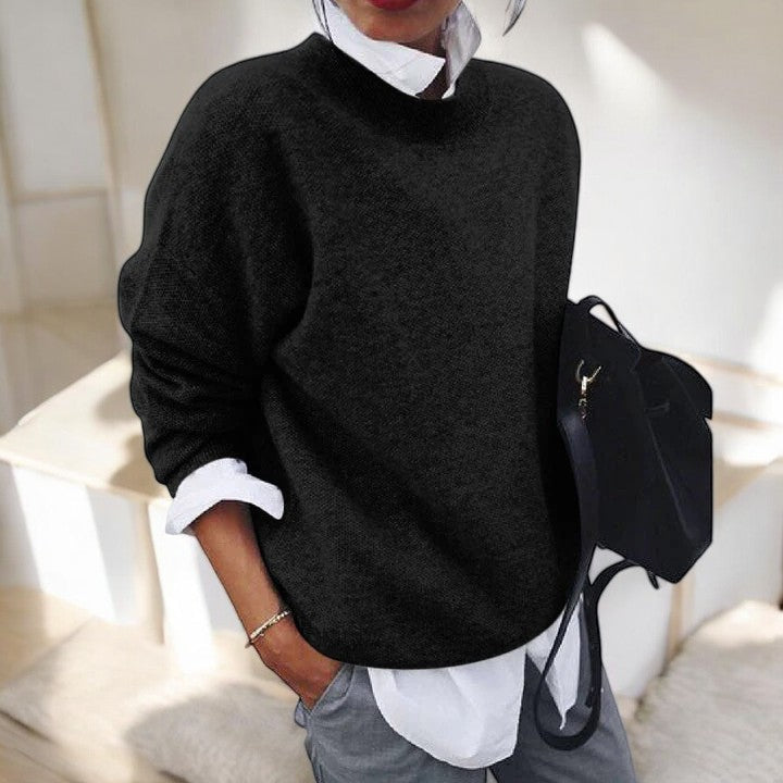 Serenity - Classic Black Knit Sweater