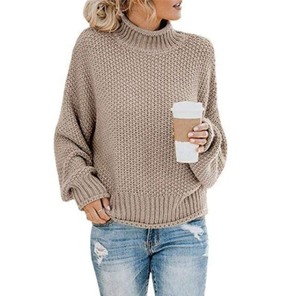 ZEVANYA – LOOSE KNIT PULLOVER SWEATER WITH EFFORTLESS STYLE