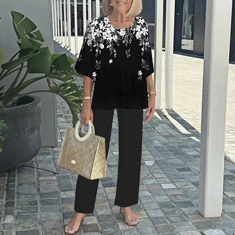 Monique | Trendy Printed Two-Piece Set