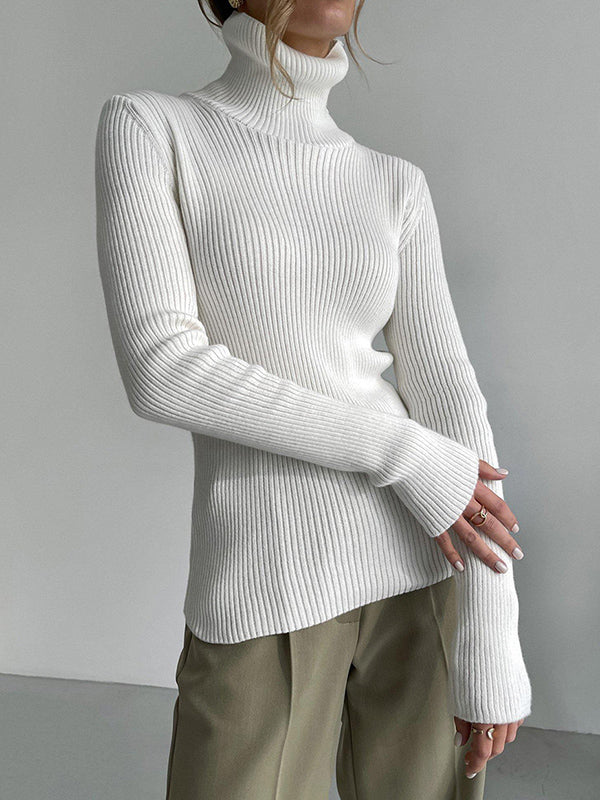 Celeste - Ribbed Turtleneck Sweater