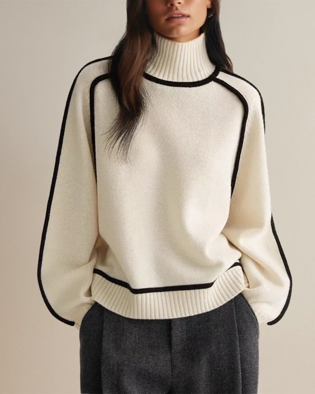 Jane - Sophisticated Turtleneck Sweater for Winter